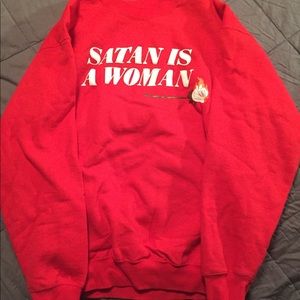 StrangeWays Satan Is A Woman Sweatshirt - Large